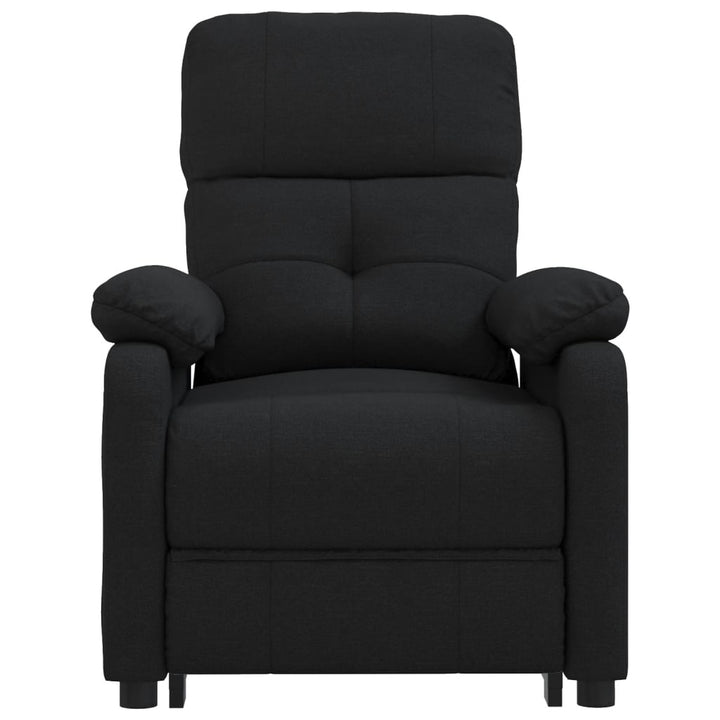 eldrevet massagestol stof sort