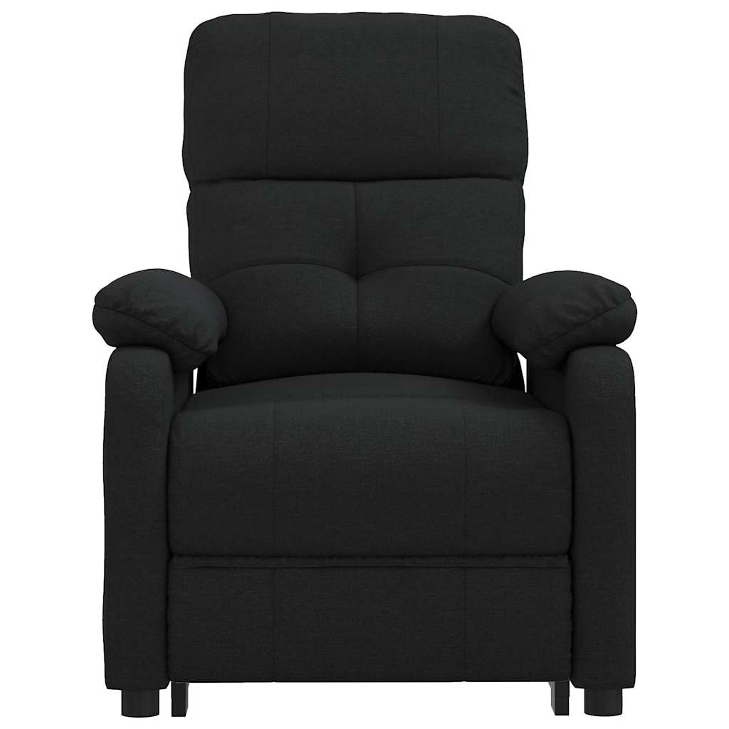 eldrevet massagestol stof sort