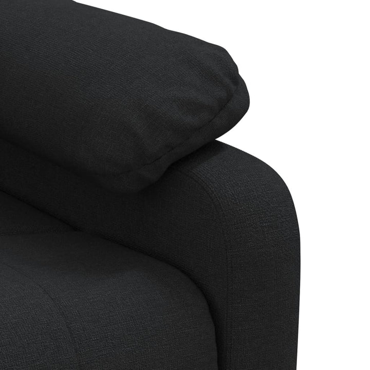 eldrevet massagestol stof sort