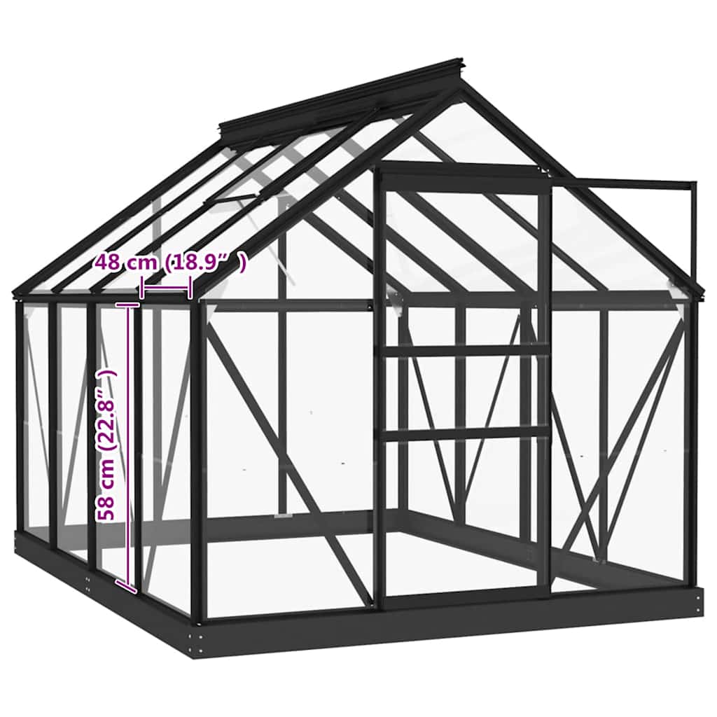 glaspanel til drivhus 16 stk. hærdet glas