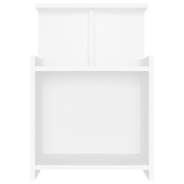 sengebord 40x35x60 cm konstrueret træ hvid