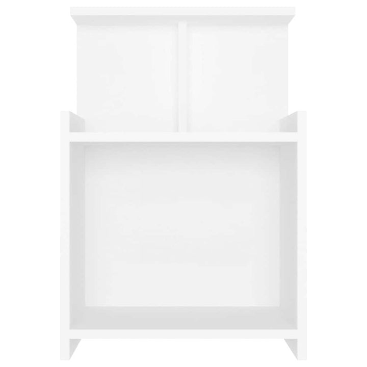 sengeborde 2 stk. 40x35x60 cm konstrueret træ hvid