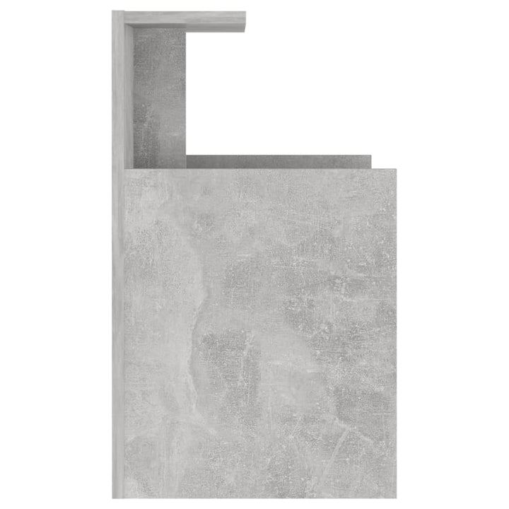 sengebord 40x35x60 cm konstrueret træ betongrå