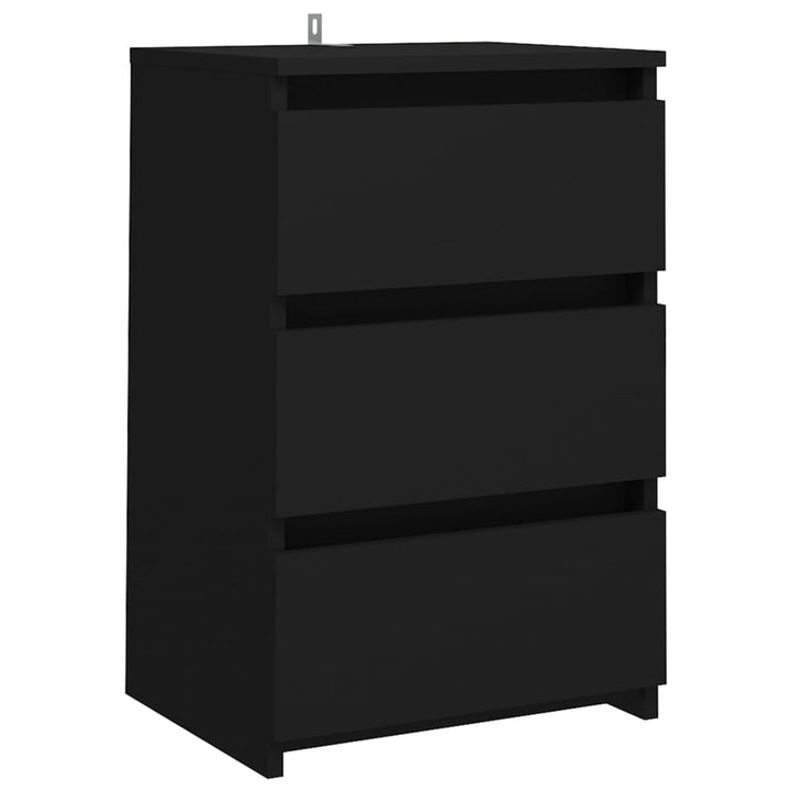 sengebord 40x35x62,5 cm konstrueret træ hvid