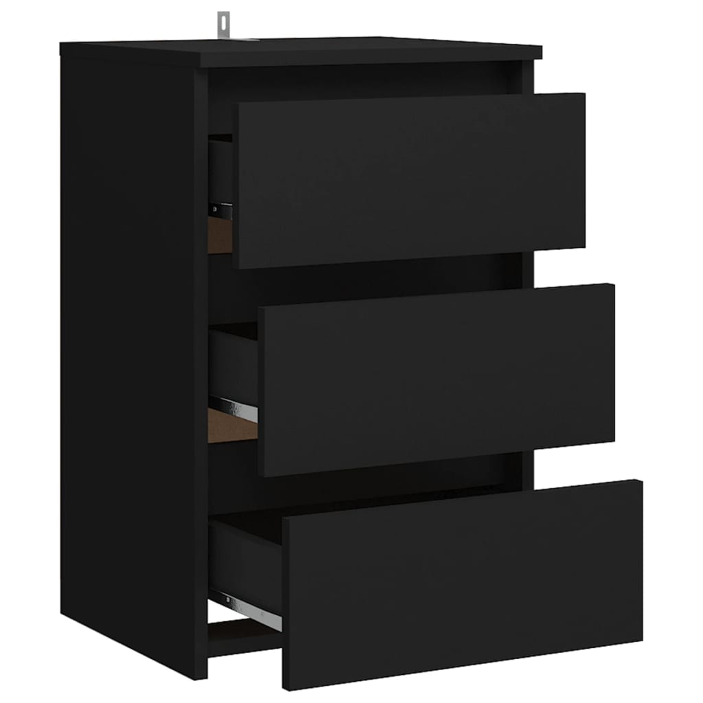 sengebord 40x35x62,5 cm konstrueret træ hvid