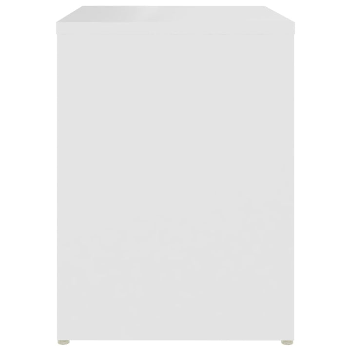 sengebord 40x30x40 cm konstrueret træ hvid