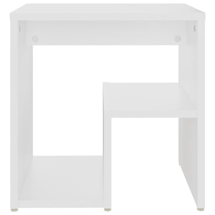 sengeborde 2 stk. 40x30x40 cm konstrueret træ hvid