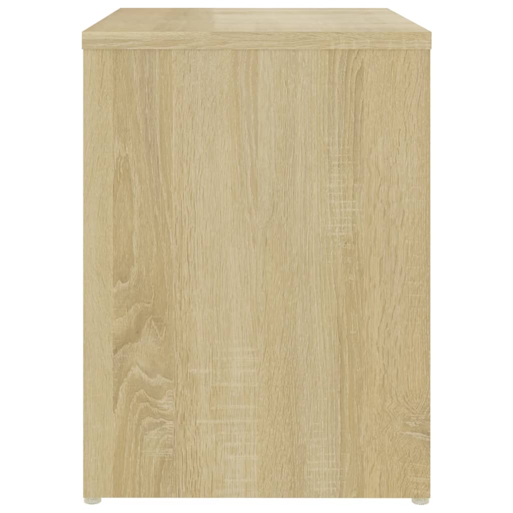 sengeskab 40x30x40 cm konstrueret træ sonoma-eg