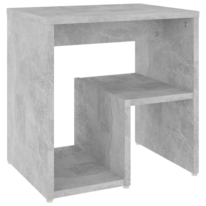 sengeborde 2 stk. 40x30x40 cm konstrueret træ betongrå