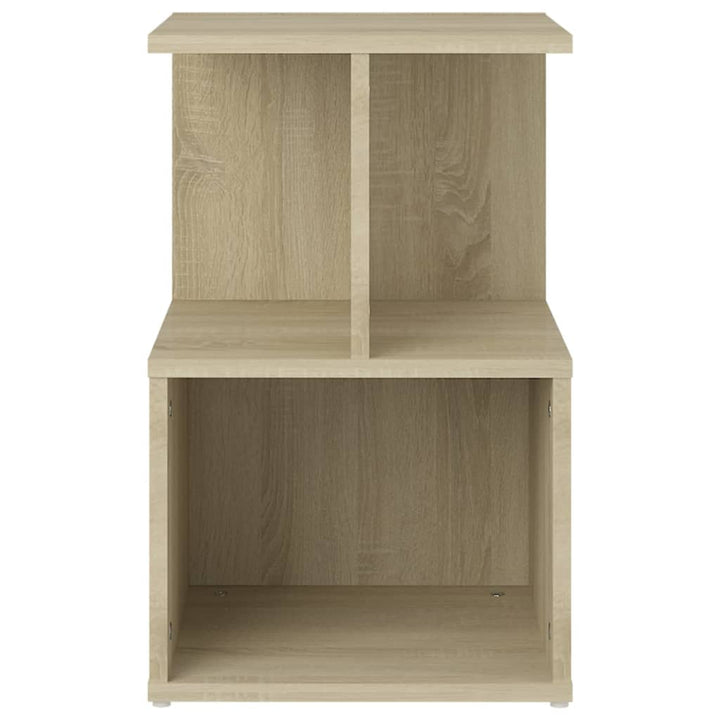 sengeskabe 2 stk. 35x35x55 cm konstrueret træ sonoma-eg