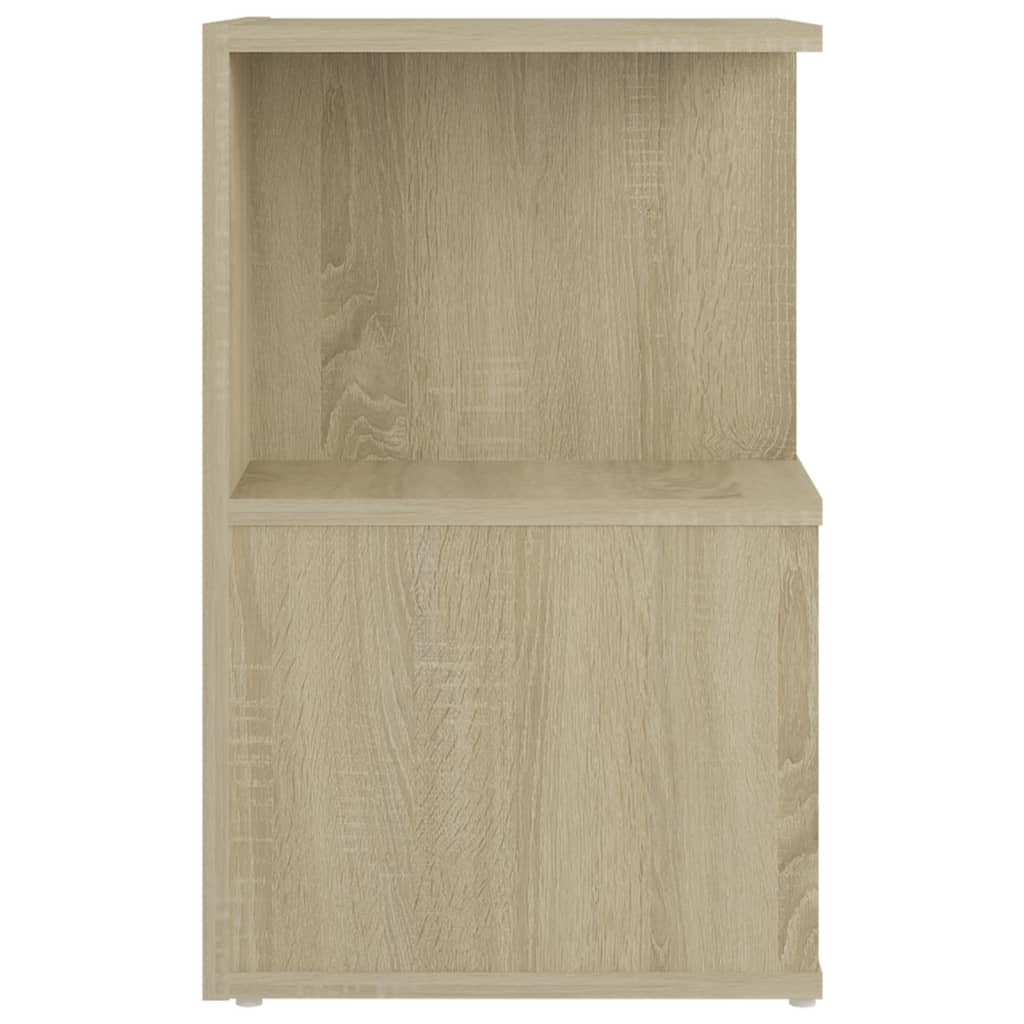 sengeskabe 2 stk. 35x35x55 cm konstrueret træ sonoma-eg