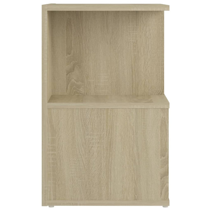 sengeskabe 2 stk. 35x35x55 cm konstrueret træ sonoma-eg