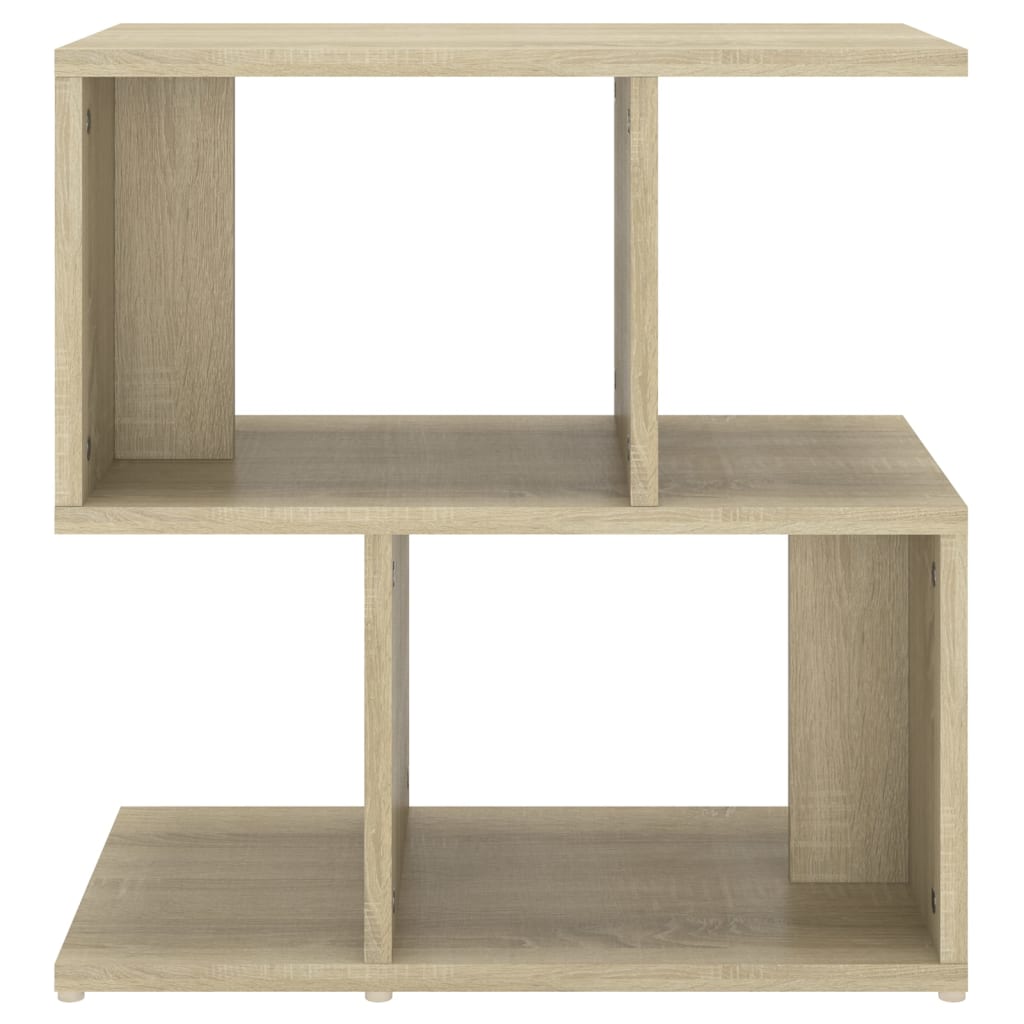 sengeborde 2 stk. 50x30x51,5 cm konstrueret træ sonoma-eg