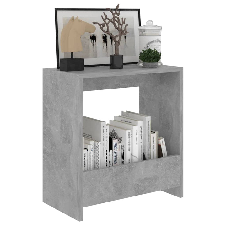 sidebord 50x26x50 cm konstrueret træ betongrå