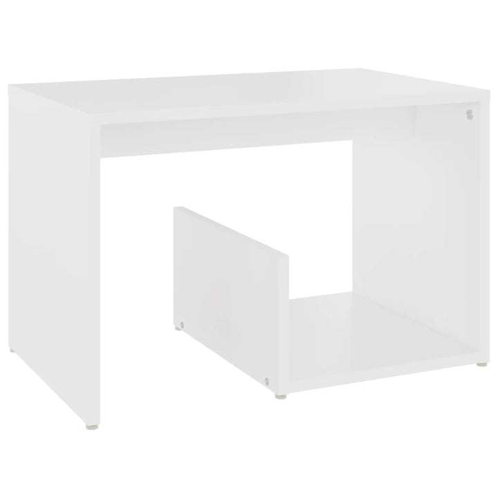 sidebord 59x36x38 cm konstrueret træ hvid