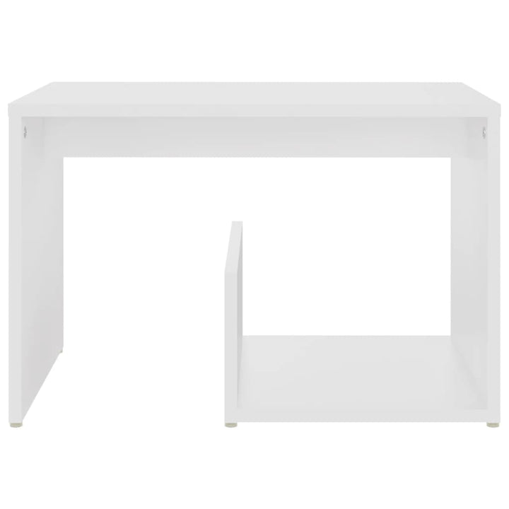sidebord 59x36x38 cm konstrueret træ hvid