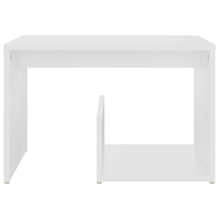sidebord 59x36x38 cm konstrueret træ hvid