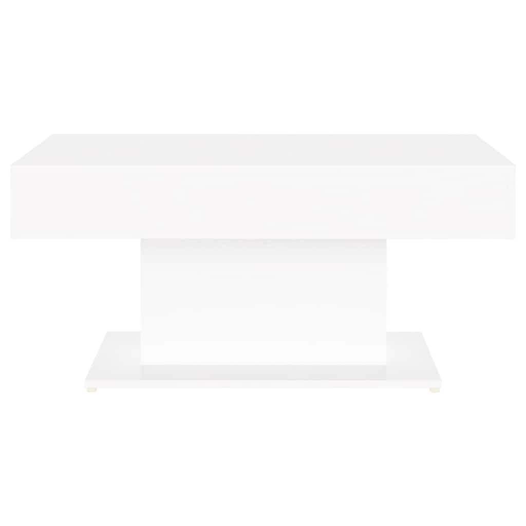 sofabord 96x50x45 cm konstrueret træ hvid