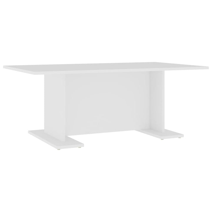 sofabord 103,5x60x40 cm konstrueret træ hvid
