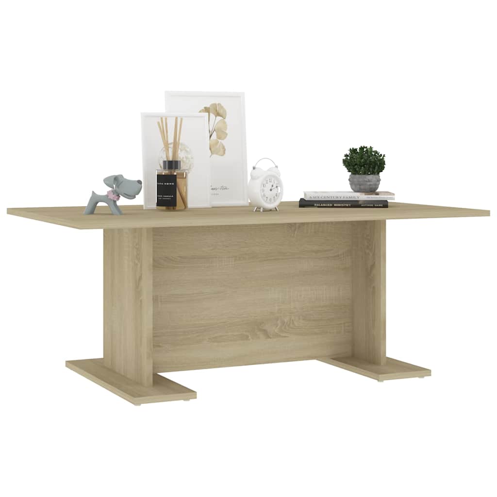 sofabord 103,5x60x40 cm konstrueret træ sonoma-eg