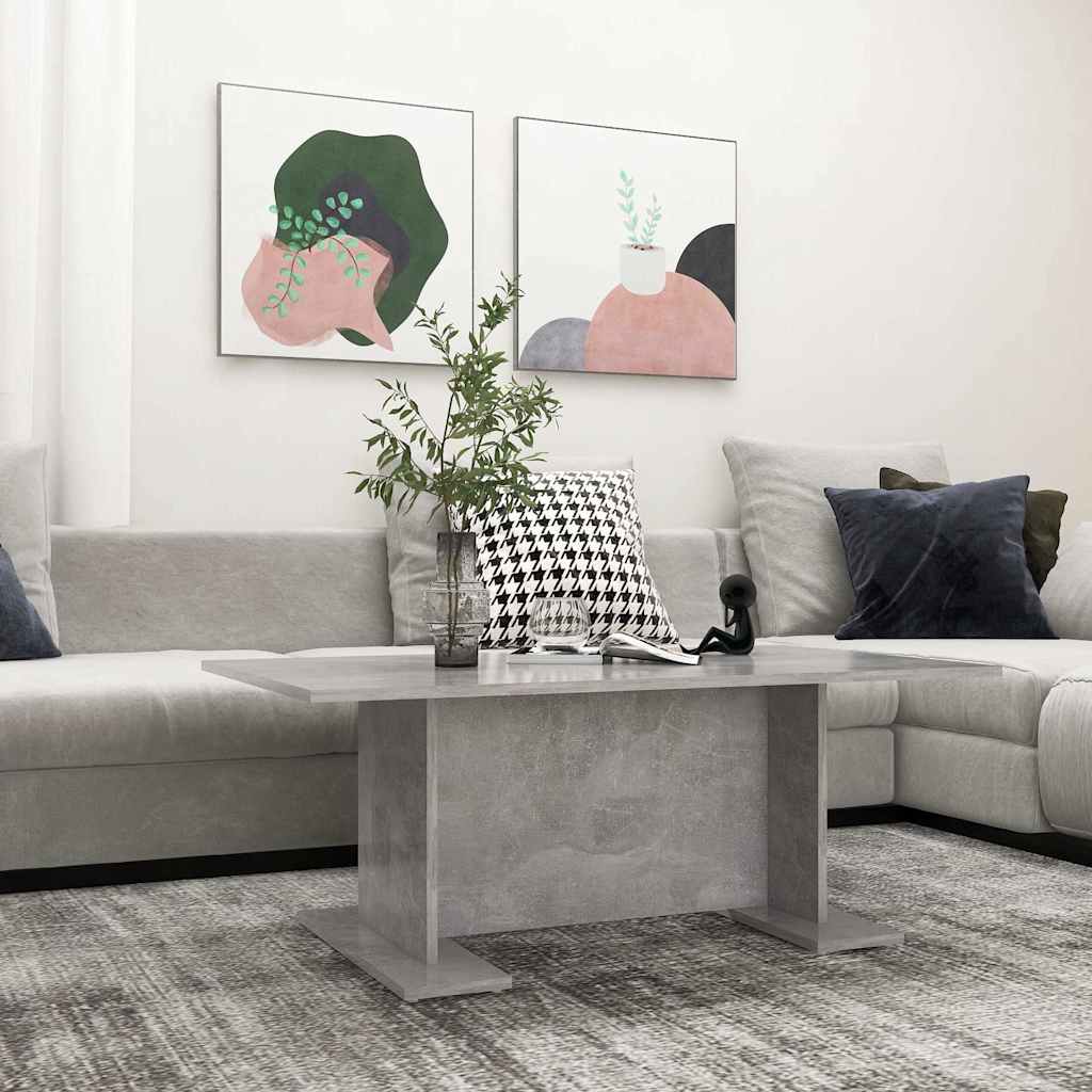 sofabord 103,5x60x40 cm konstrueret træ betongrå