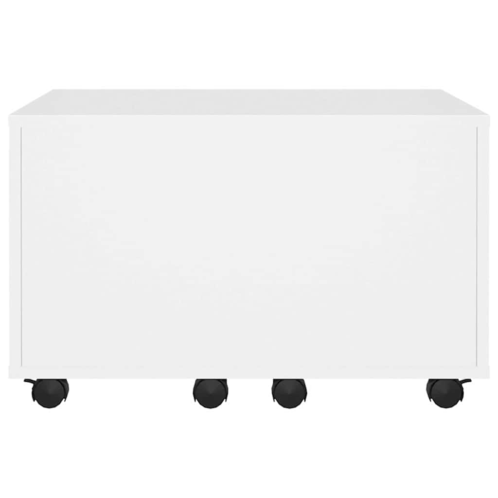 sofabord 60x60x38 cm konstrueret træ hvid