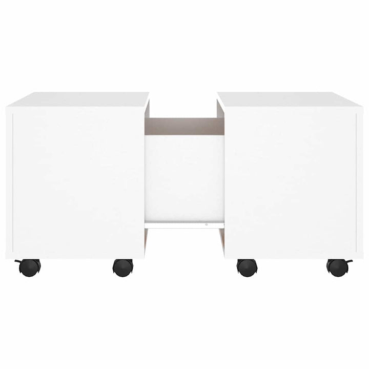 sofabord 60x60x38 cm konstrueret træ hvid