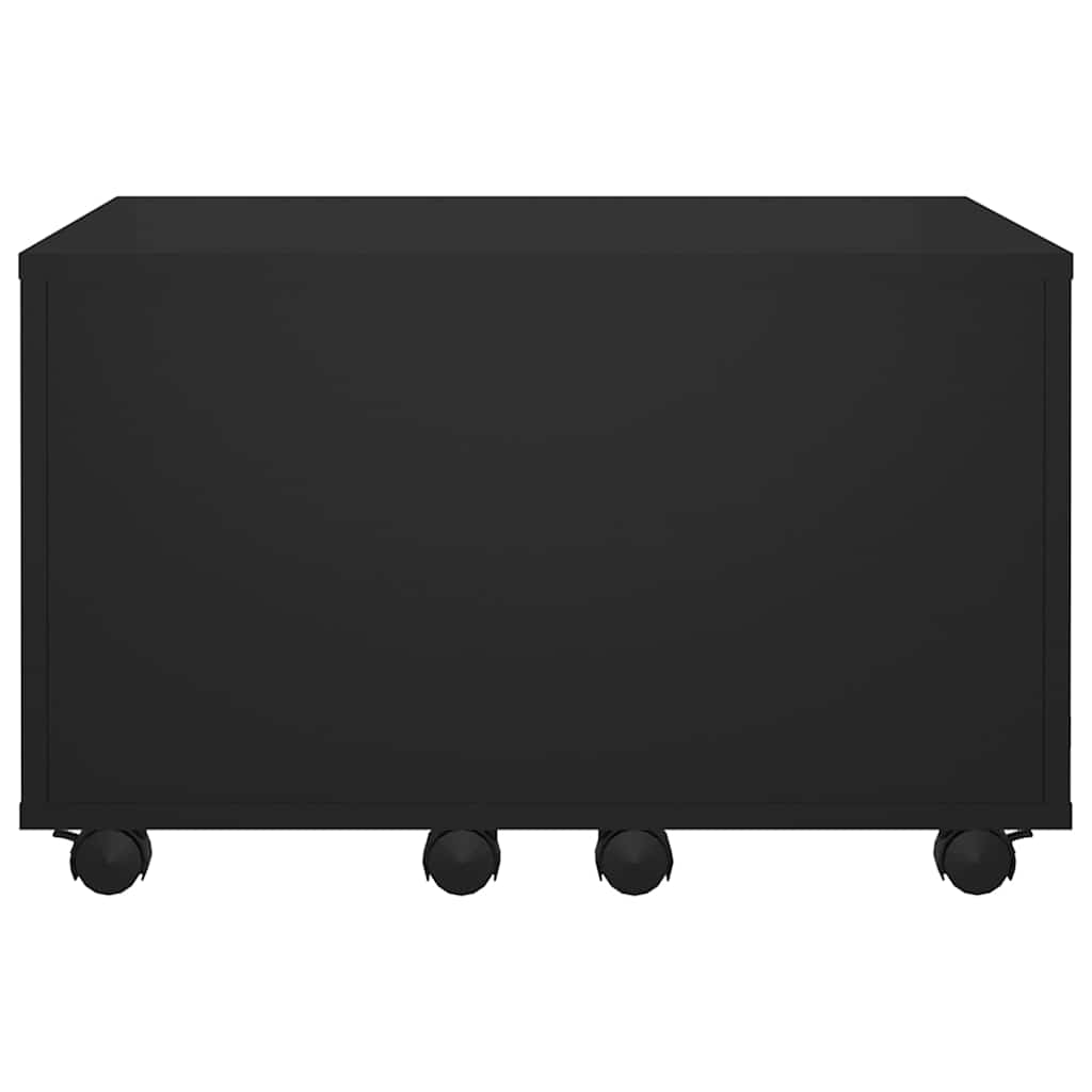 sofabord 60x60x38 cm konstrueret træ sort