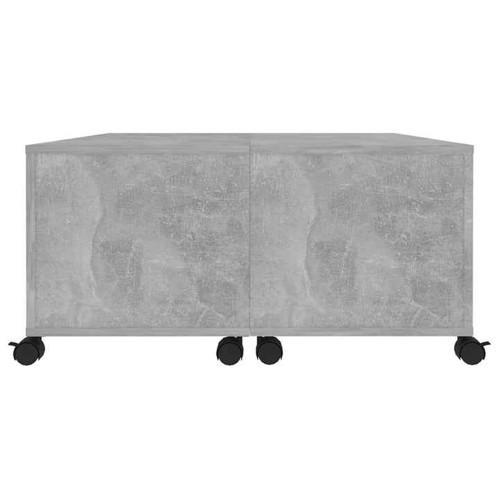 sofabord 75x75x38 cm konstrueret træ betongrå