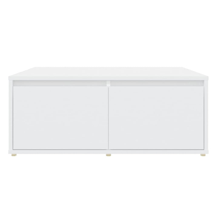 sofabord 80x80x31 cm konstrueret træ hvid