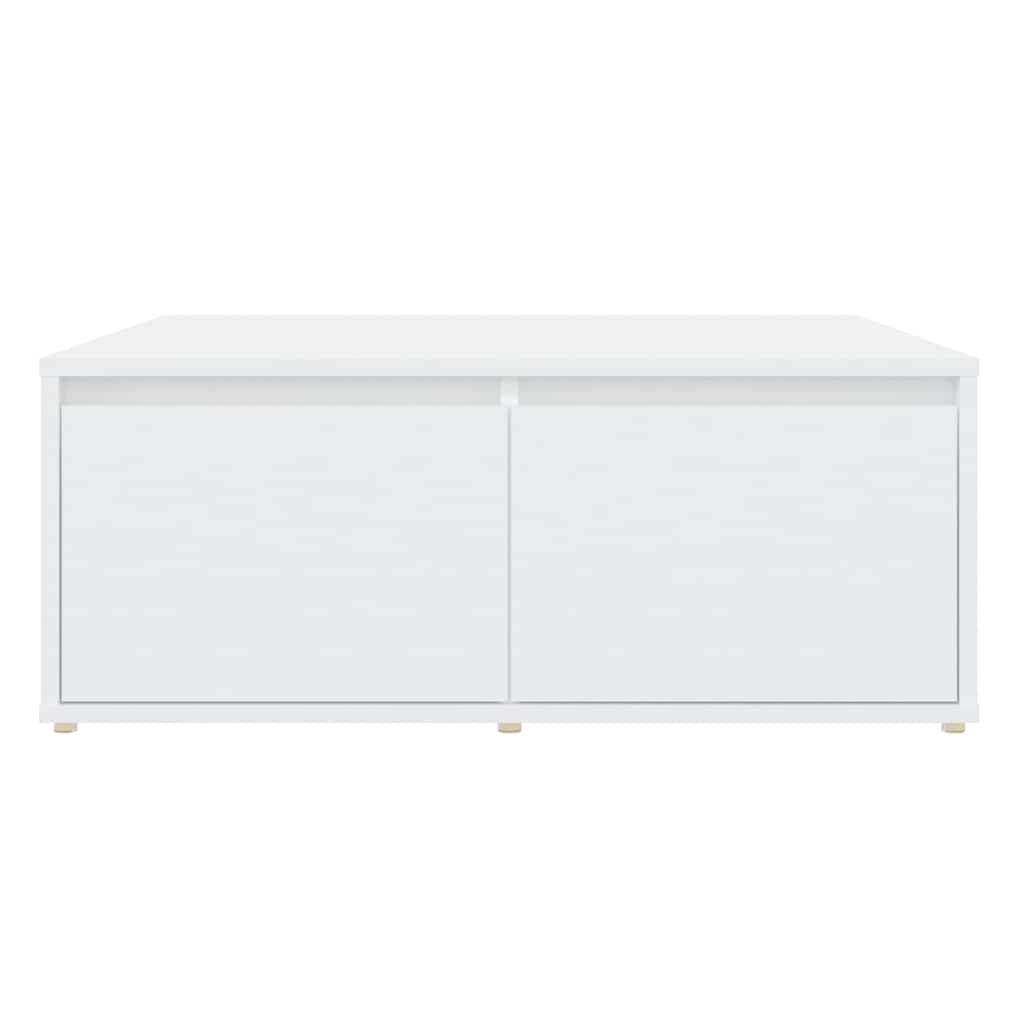 sofabord 80x80x31 cm konstrueret træ hvid