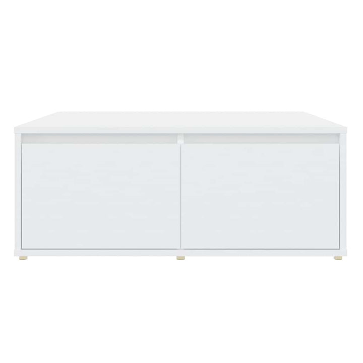 sofabord 80x80x31 cm konstrueret træ hvid