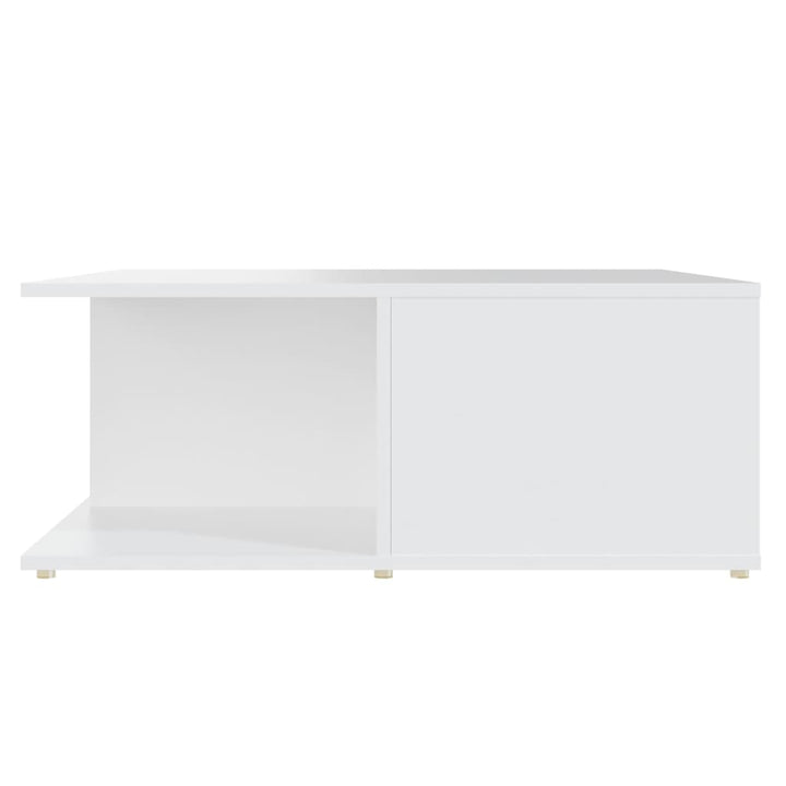 sofabord 80x80x31 cm konstrueret træ hvid