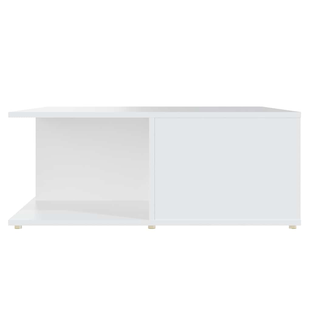 sofabord 80x80x31 cm konstrueret træ hvid