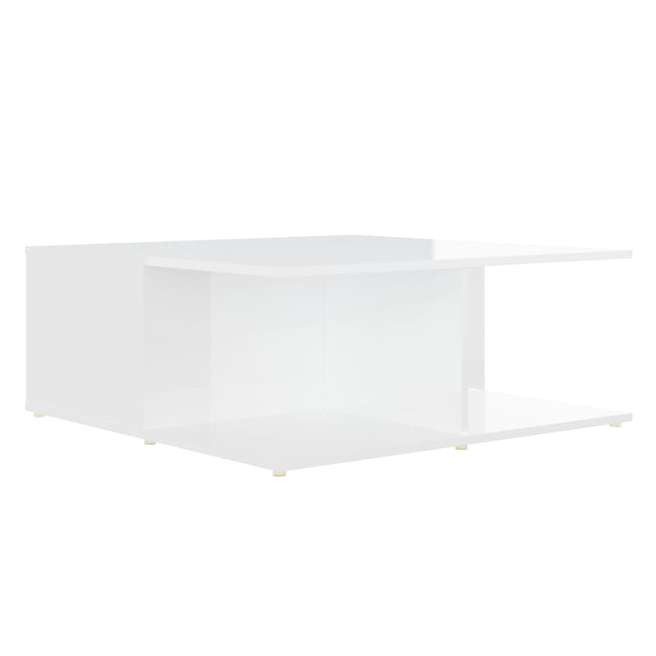 sofabord 80x80x31 cm konstrueret træ hvid