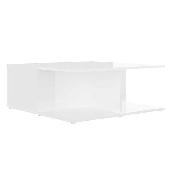 sofabord 80x80x31 cm konstrueret træ hvid