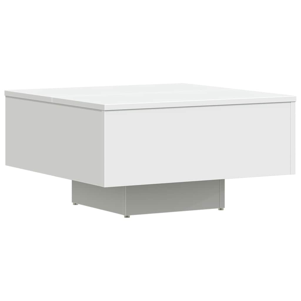 sofabord 60x60x31,5 cm konstrueret træ hvid