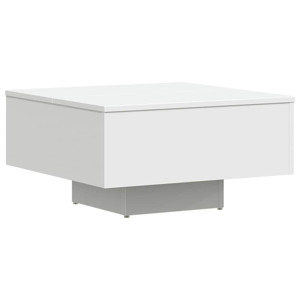 sofabord 60x60x31,5 cm konstrueret træ hvid