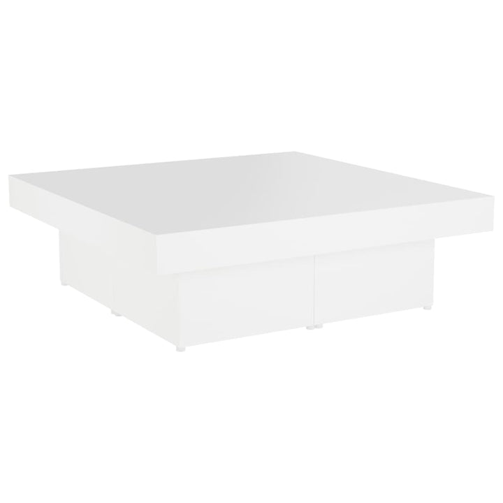 sofabord 90x90x28 cm konstrueret træ hvid