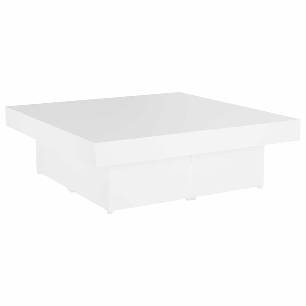 sofabord 90x90x28 cm konstrueret træ hvid