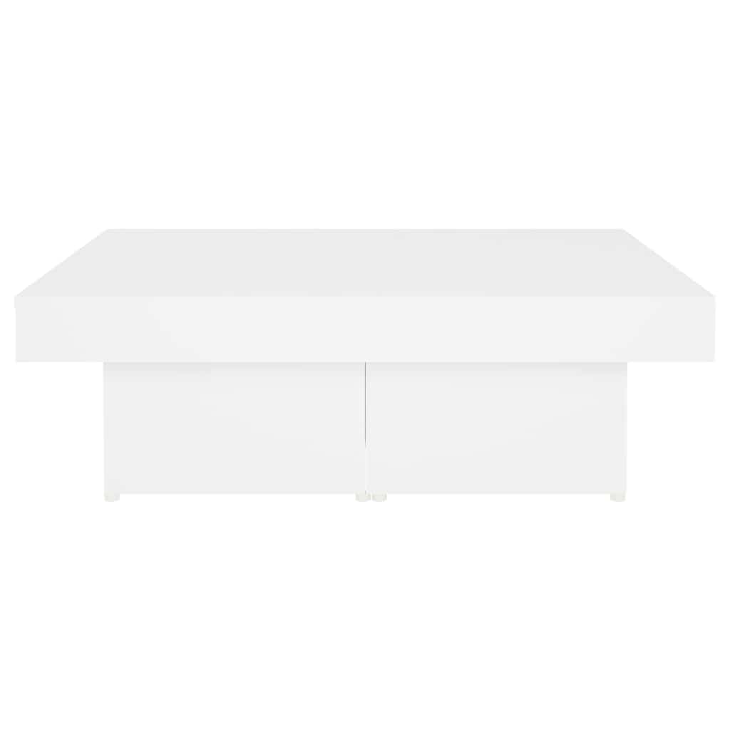 sofabord 90x90x28 cm konstrueret træ hvid