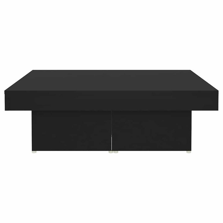 sofabord 90x90x28 cm konstrueret træ sort