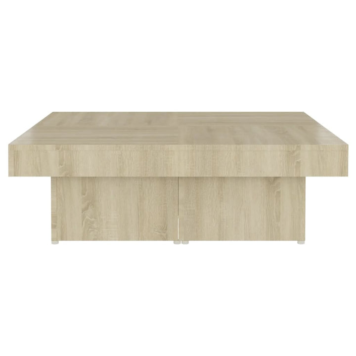 sofabord 90x90x28 cm konstrueret træ sonoma-eg