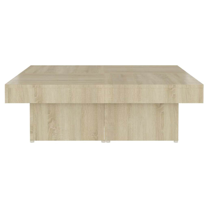 sofabord 90x90x28 cm konstrueret træ sonoma-eg