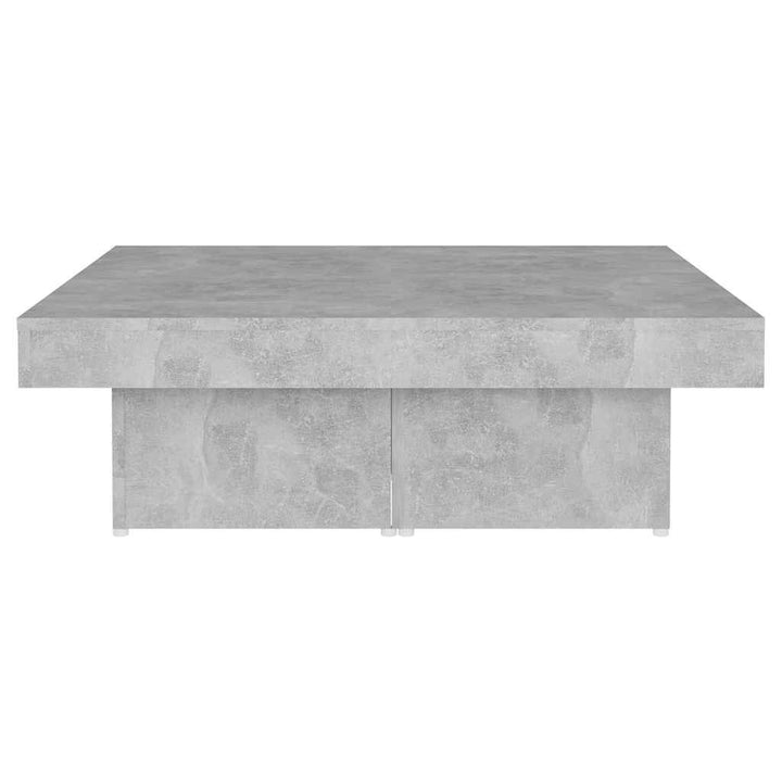 sofabord 90x90x28 cm konstrueret træ betongrå
