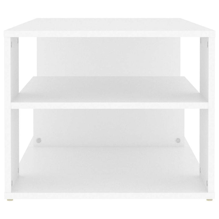 sofabord 100x50x40 cm konstrueret træ hvid