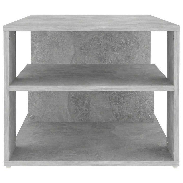 sofabord 100x50x40 cm konstrueret træ betongrå