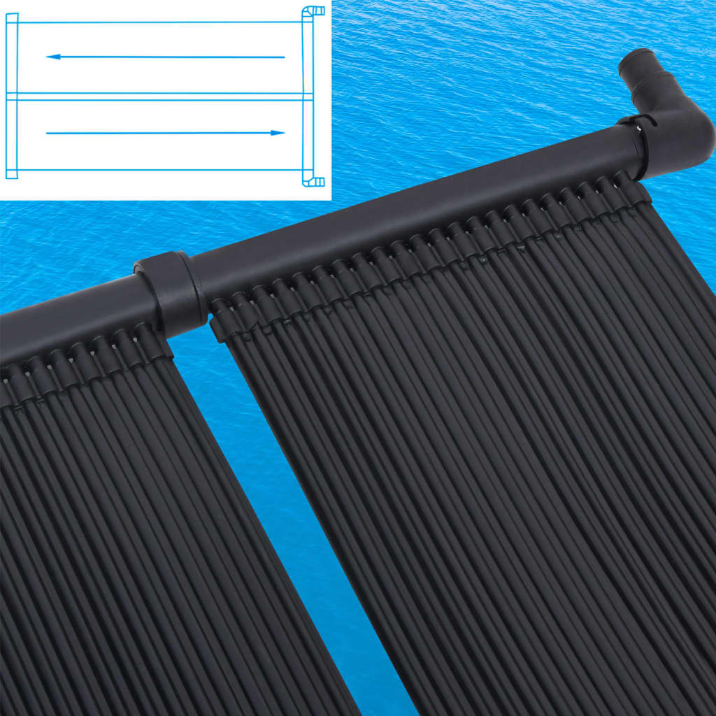 soldrevne varmepaneler til pool 4 stk. 80x310 cm