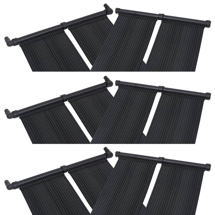 soldrevne varmepaneler 6 stk. 80x310 cm