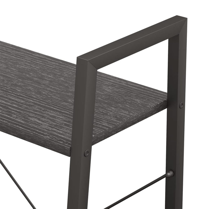 stigereol med 3 hylder 56x35x108 cm sort